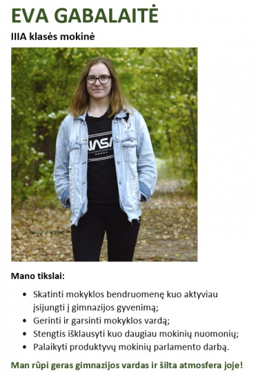 Prezidento rinkimai - Eva Gabalaite
