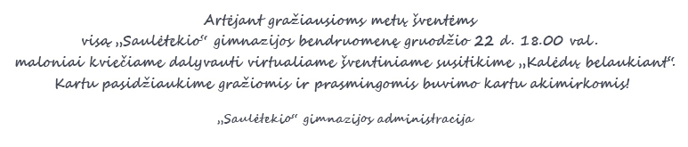 virtualus bendruomenes vakaras

